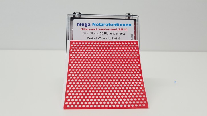 mega Wachs-Schablonen - Retentionsnetz rund