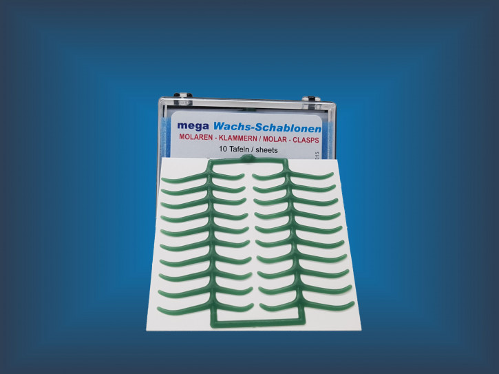 mega Wachs-Schablonen - Molarenklammern